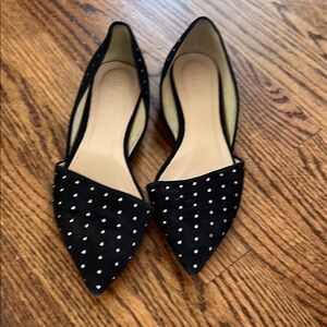 Chic Black Studded Women's Flats
